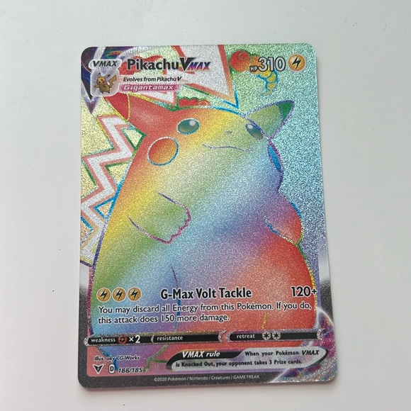 pokemon pikachu card vmax [PSA 10] {279/184}FA/PIKACHU Lightning / 310 / VMAX Card Text Pokémon card. Pikachu VMAX